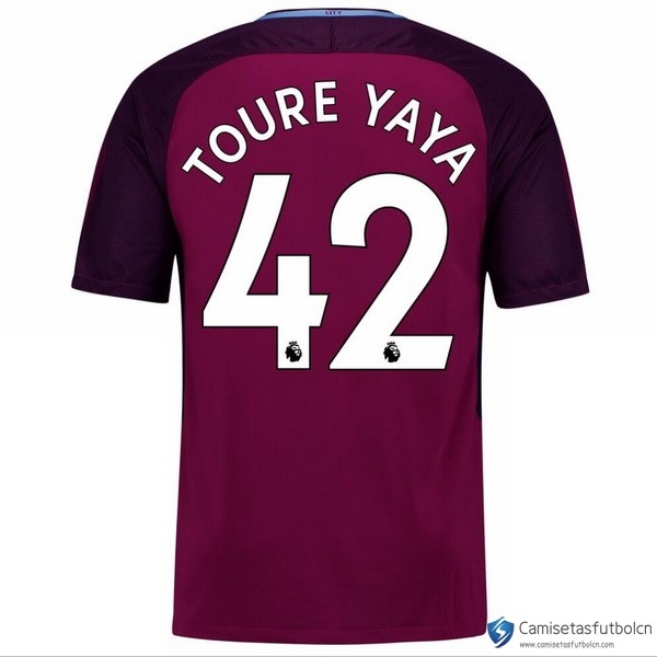 Camiseta Manchester City Segunda equipo Toure Yaya 2017-18